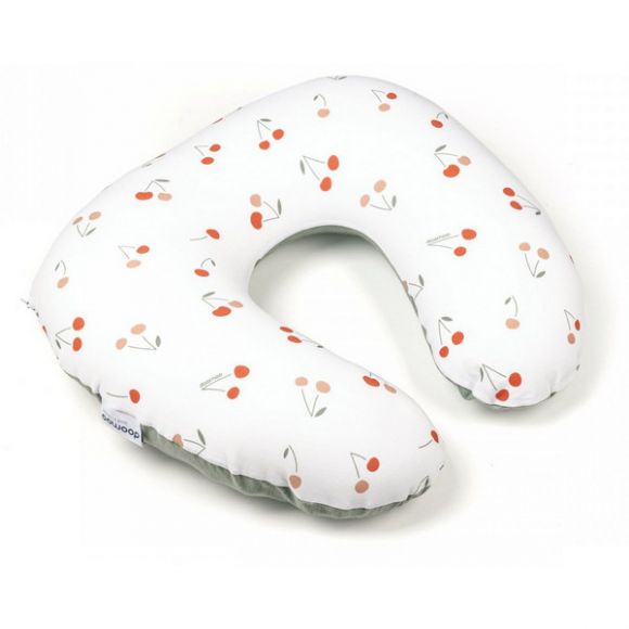 Breastfeeding Pillow Doomoo Softy Cherries Green στο Bebe Maison