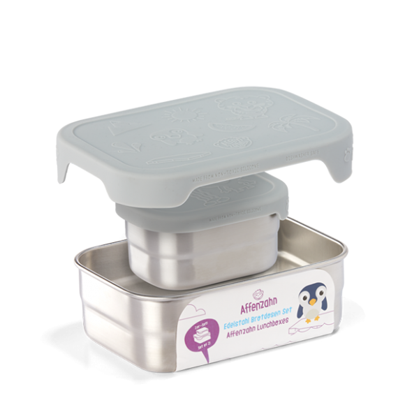 Set of 2 stainless steel food containers Affenzahn Koala στο Bebe Maison