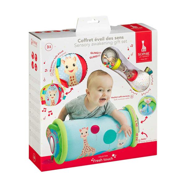 Σετ δώρου Sensory awakening gift set Sophie η καμηλοπάρδαλη στο Bebe Maison