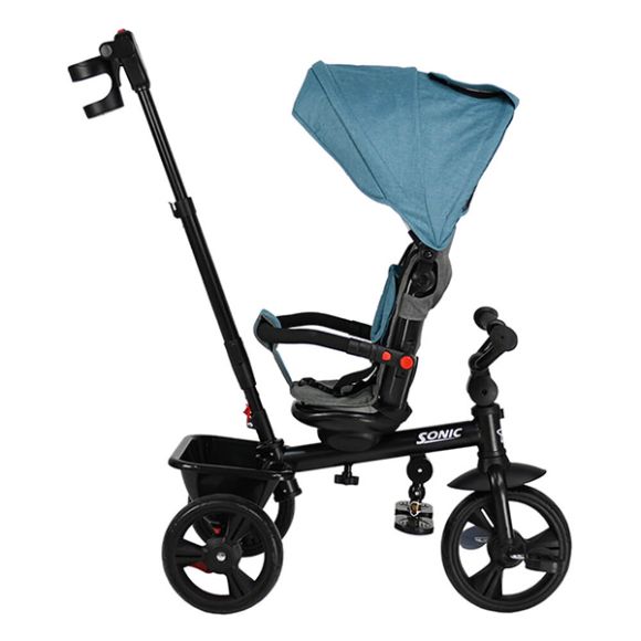 Foldable tricycle Bebe Stars Sonic 360 ° Petrol 815-184 στο Bebe Maison