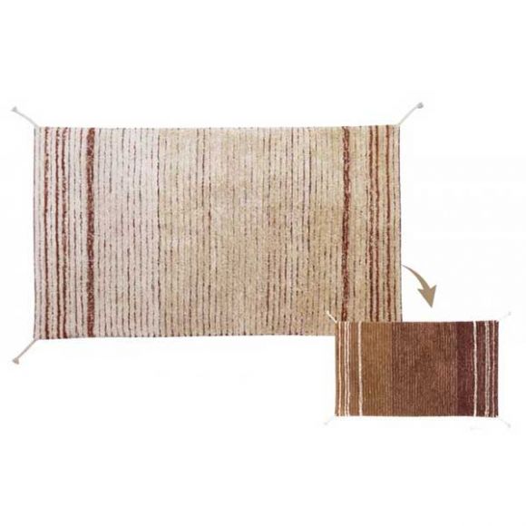 Χαλί δωματίου διπλής όψης Lorena Canals twin toffee 120X160 εκ. στο Bebe Maison