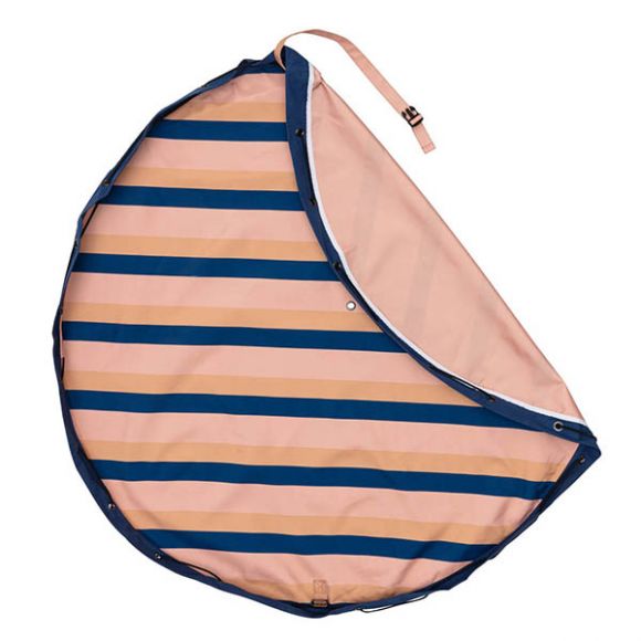 Waterproof toy mattress and bag 2 in 1 PLAY & GO Outdoor mokka stripes στο Bebe Maison