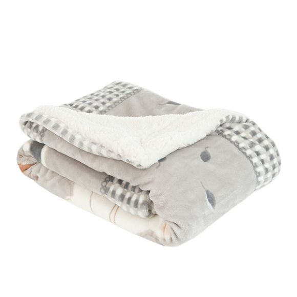 Κουβέρτα βελουτέ αγκαλιάς Kikka Boo Polar Fisher Grey στο Bebe Maison