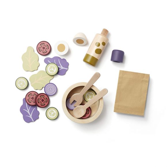 Ξύλινο σετ σαλάτας KIds Concept KId's hub στο Bebe Maison