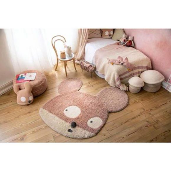 Χαλί δωματίου Lorena Canals woolable miss mighty mouse 100 x 120 εκ. στο Bebe Maison