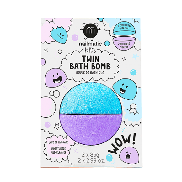 Bath bomb Nailmatic duo γαλάζιο-λιλά στο Bebe Maison