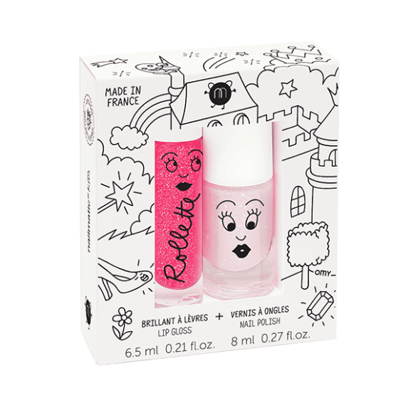 Σετ Lip gloss & βερνίκι νυχιών Nailmatic fairytale framboise-polly στο Bebe Maison