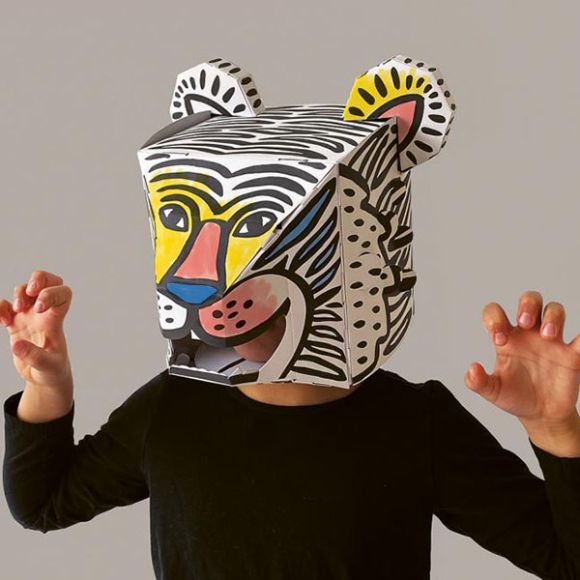 Μάσκα OMY 3D για ζωγραφική τίγρης στο Bebe Maison