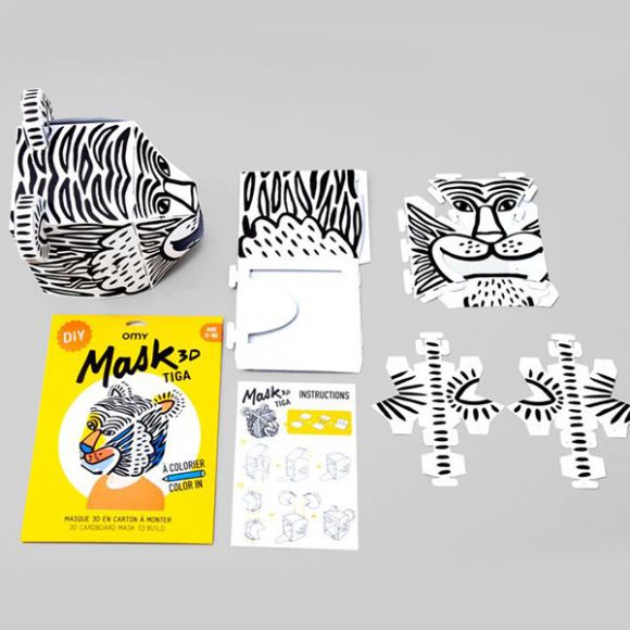 Μάσκα OMY 3D για ζωγραφική τίγρης στο Bebe Maison