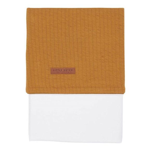 Βρεφικό σεντόνι για λίκνο Little Dutch pure ochre spice 100 x 70 στο Bebe Maison