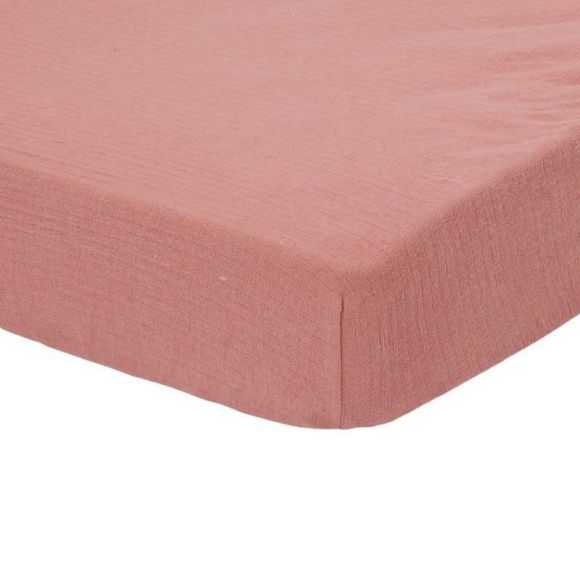 Βρεφικό κατωσέντονο με λάστιχο Little Dutch pure pink blush 70 x 140 στο Bebe Maison