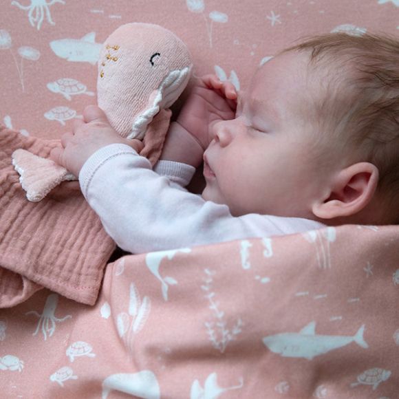 Βρεφική κουβέρτα αγκαλιάς Little Dutch ocean pink 70x100 στο Bebe Maison