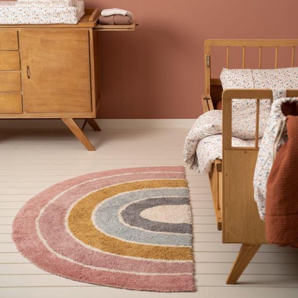 Χαλί δωματίου Little Dutch rainbow shape pink 80X130 στο Bebe Maison