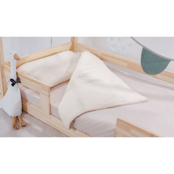 Children&#39;s bed Picci Montessorri Cottage natural with tortora dowry set 99x194.50x139 στο Bebe Maison