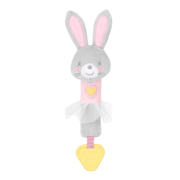 Κουδουνίστρα κουνελάκι Kikka Boo με μασητικό Bella the bunny στο Bebe Maison