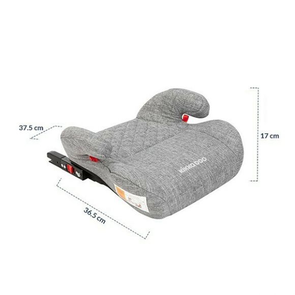 Παιδικό κάθισμα αυτοκινήτου booster Kikka Boo Groovy 15-36kg isofix light grey στο Bebe Maison