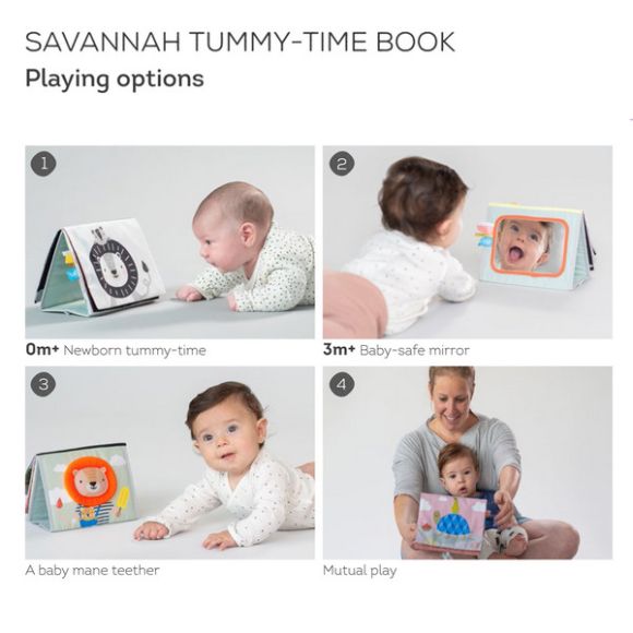 Βρεφικό βιβλίο δραστηριοτήτων Taf Toys Savannah Tummy-time book στο Bebe Maison
