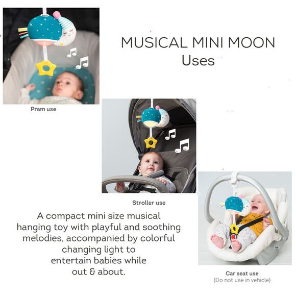 Βρεφικό κρεμαστό παιχνίδι με φωτάκι Taf Toys Musical Mini Moon στο Bebe Maison