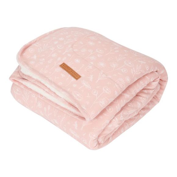 Βρεφική κουβέρτα αγκαλιάς Little Dutch Wild Flowers pink στο Bebe Maison
