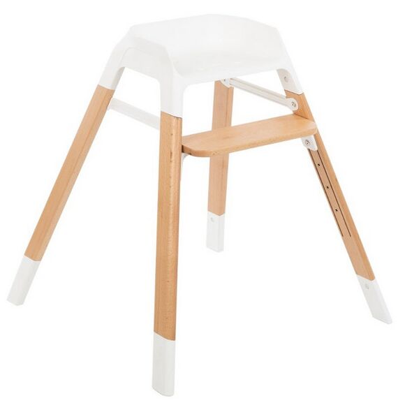 Kikkaboo Modo food chair with wooden legs Gray στο Bebe Maison