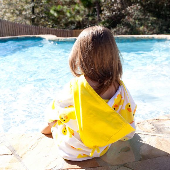 Παιδικό πόντσο Swim Coverup UPF50+ Zoocchini Puddles the Duck στο Bebe Maison