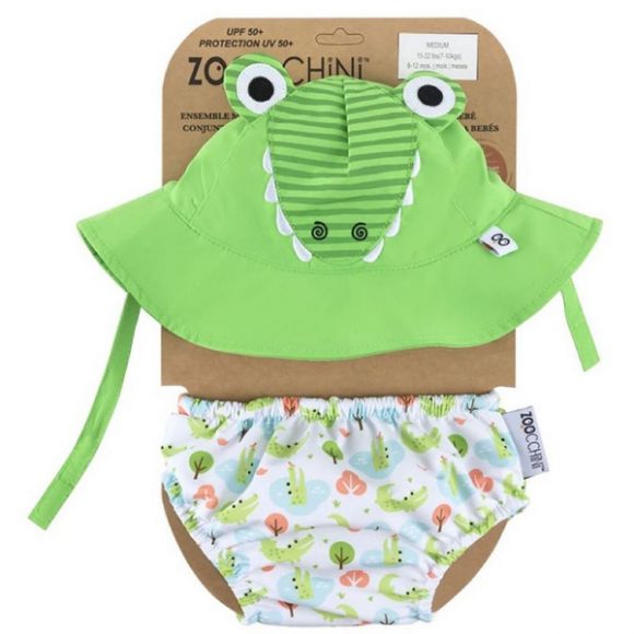 Baby Set and Hat with Upf50+ Zoocchini Alligator 6-12m στο Bebe Maison