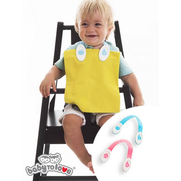 B- clip για σαλιάρα Baby to Love ροζ στο Bebe Maison