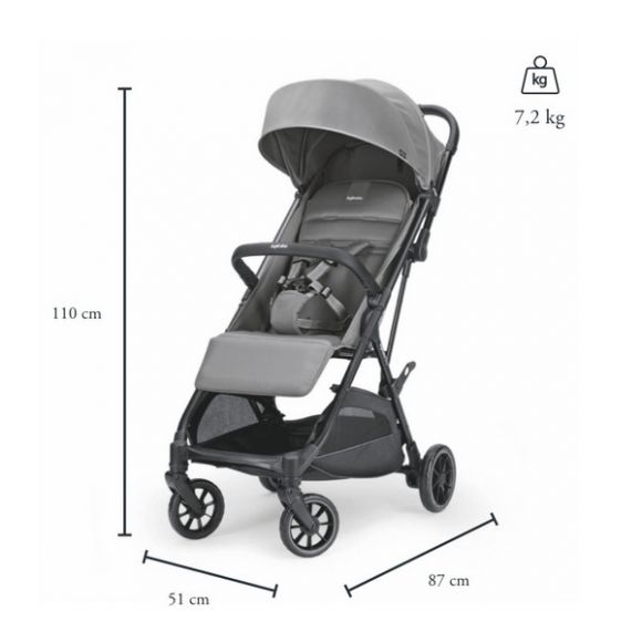 Inglesina Now Snap gray stroller στο Bebe Maison