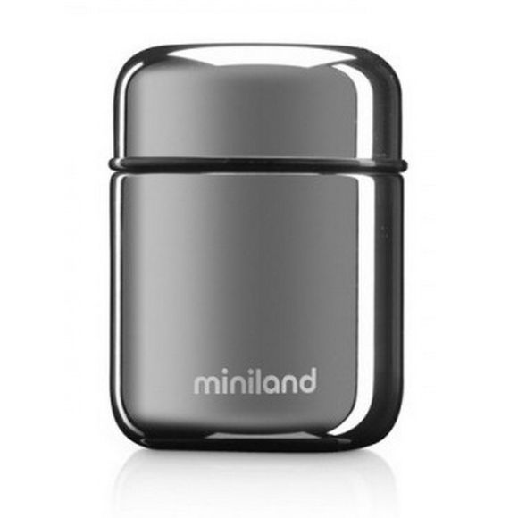 Θερμός φαγήτου Miniland Deluxe mini silver 280ml στο Bebe Maison