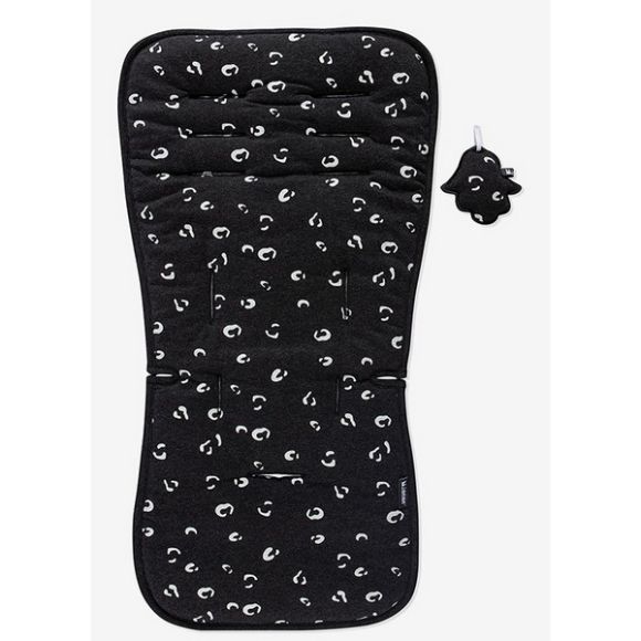 Minene charcoal leopard stroller fabric cover στο Bebe Maison