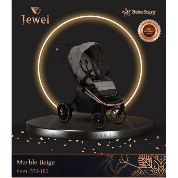 Πολυκαρότσι 3 σε 1 Bebe Stars Jewel marble beige στο Bebe Maison