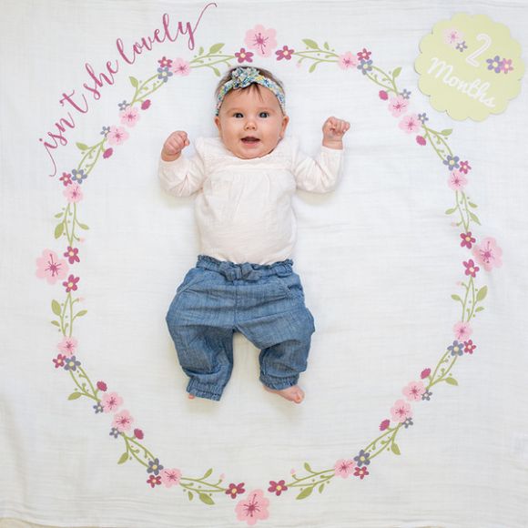 Βρεφικό σετ δώρου με milestones Lulujo Isn’t she lovely στο Bebe Maison