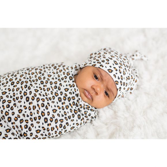 Σετ δώρου για νεογέννητο Lulujo Hello World leopard στο Bebe Maison