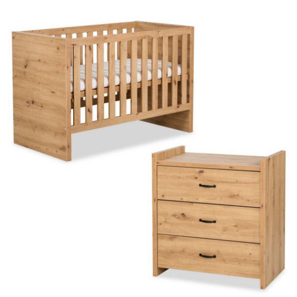 Ολοκληρωμένο βρεφικό δωμάτιο Klups Amelia oak 120*60cm στο Bebe Maison
