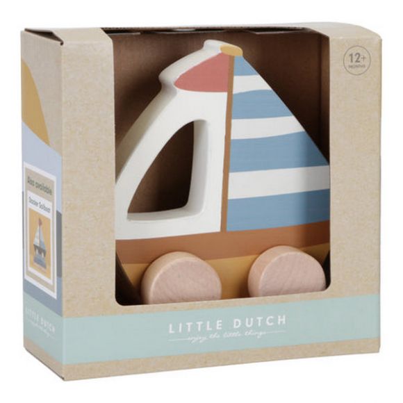 Ξύλινη τρεχαλίτσα Little Dutch βαρκάκι στο Bebe Maison