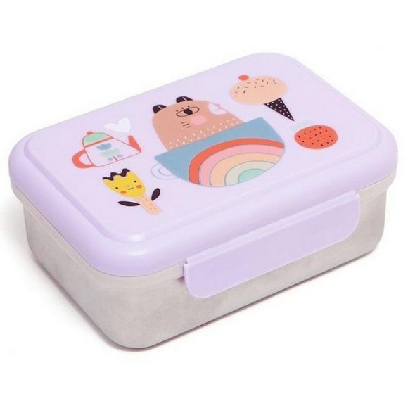 Παιδικό φαγητοδοχείο Petit Monkey Stainless Steel Lunchbox Apple of my Eye στο Bebe Maison