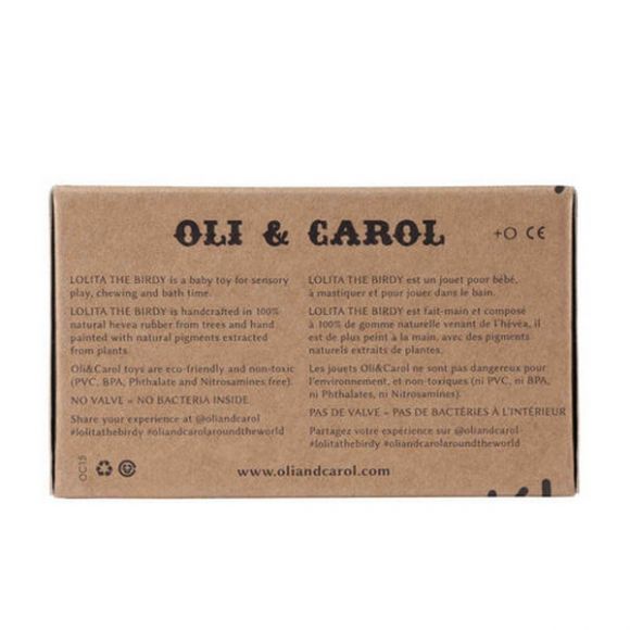 Μασητικό Olie & Carol από φυσικό καουτσούκ Vintage πουλάκι στο Bebe Maison