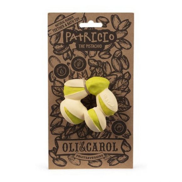 Μασητικό Oli & Carol από φυσικό καουτσούκ Patricio the pistachio στο Bebe Maison