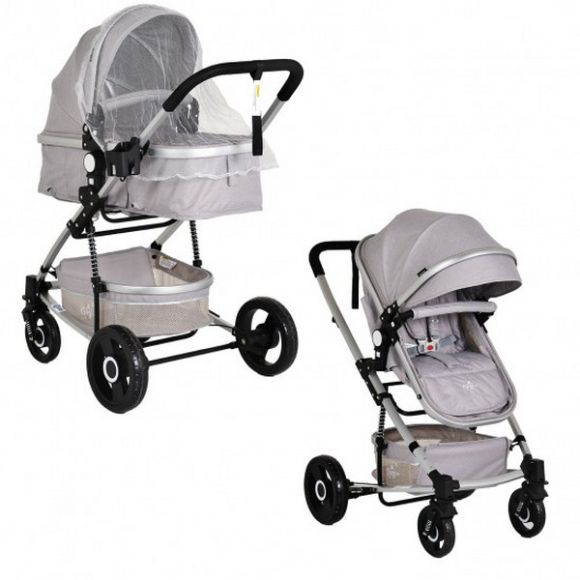 Πολυκαρότσι 2 σε 1 Cangaroo Gigi Light grey στο Bebe Maison