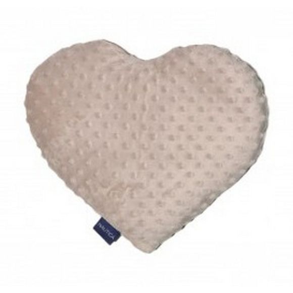 Διακοσμητικό μαξιλάρι βελουτέ Nautica καρδιά ανάγλυφο μόκα στο Bebe Maison