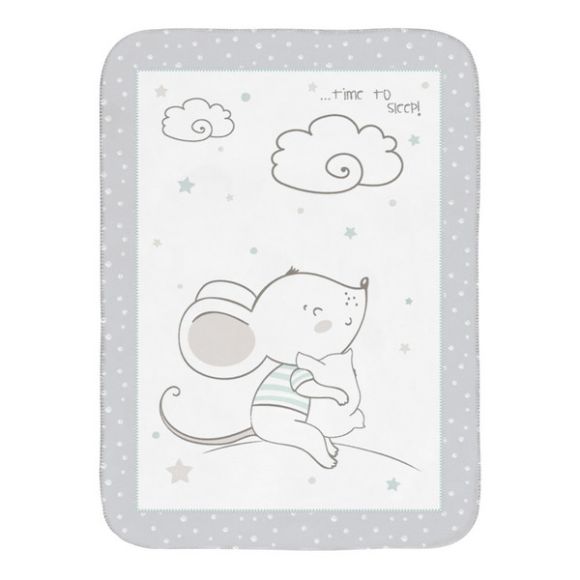 Βρεφική κουβέρτα αγκαλιάς Kikka Boo βελουτέ joyful mice στο Bebe Maison