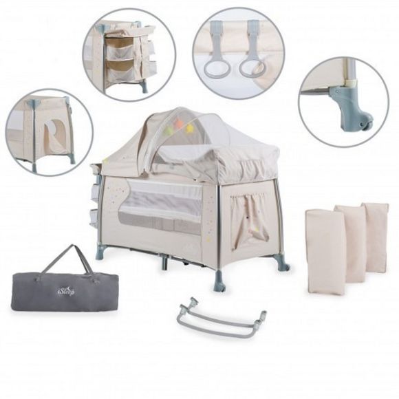 Διώροφο παρκοκρέβατο Cangaroo ISleep Beige στο Bebe Maison