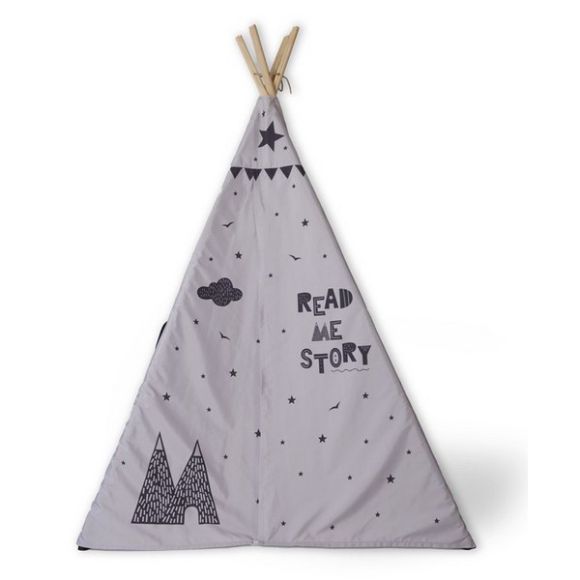 CHILDREN'S TENT FUNNA BABY TEPEE STORY GRAY στο Bebe Maison