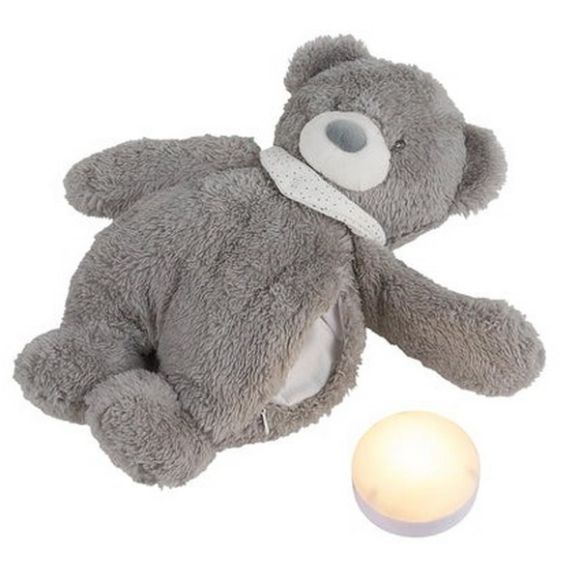 Nattou teddy bear with light, white sounds and melodies Sleepy gray στο Bebe Maison