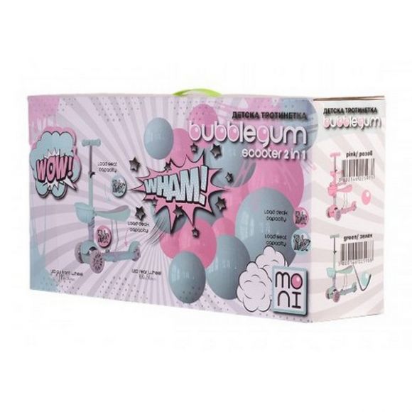 Πατίνι - περπατούρα με κάθισμα Βyοχ scooter Bubblegum ροζ στο Bebe Maison