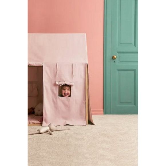 Ξύλινο σπιτάκι Montessori Kids concept απαλό ροζ στο Bebe Maison