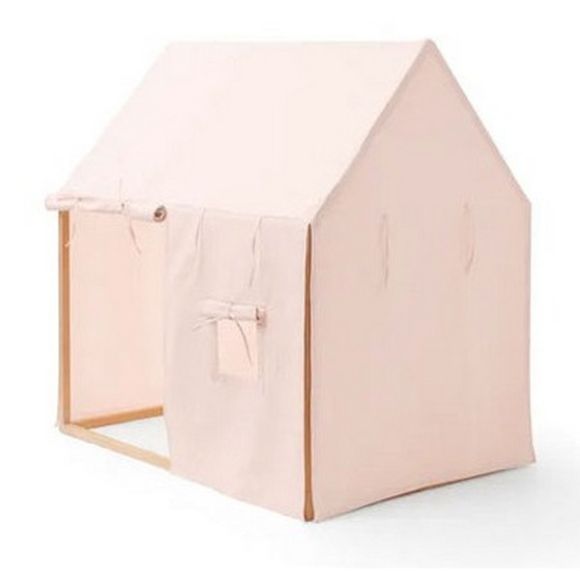 Ξύλινο σπιτάκι Montessori Kids concept απαλό ροζ στο Bebe Maison
