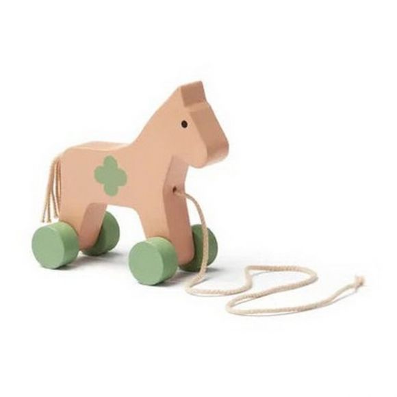 Wooden baby carousel Kids Concept Carl Larsson pink στο Bebe Maison