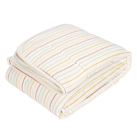 Βρεφική κουβέρτα κρεβατιού Little Dutch vintage sunny stripes 110x140 στο Bebe Maison
