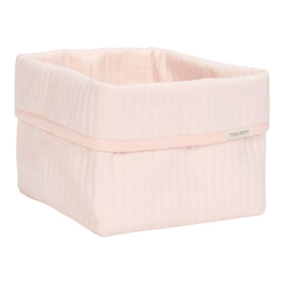 Changing basket small Little Dutch pure soft pink στο Bebe Maison